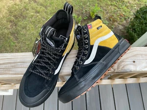 VANS SK8-HI MTE-2 Unisex Size Black Gold 721454 M/7.5 W/9 - Picture 1 of 12