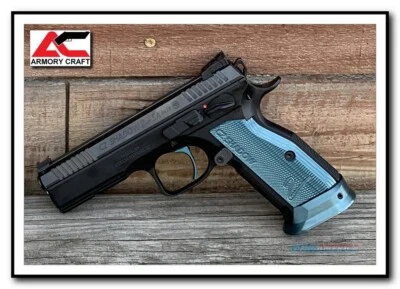 Empuñaduras de aluminio CZ 75 / Shadow 2 - Empuñaduras cortas OEM para USAR CON MAGWELL Foto 1 de 4