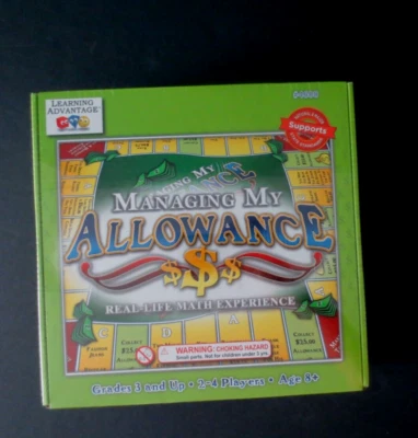 LEARNING ADVANTAGE -New MANAGING MY ALLOWANCE Board Game - Grades 3 & Up -Age 8+ - Image 1 of 4