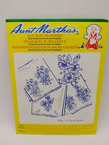 Aunt Martha's Hot Iron Transfers #3254 - 14 Floral Motifs - Picture 1 of 2