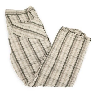 OAKLEY Mens 40x32 Checkered Beige Vintage Wide Pants Tech Utility Multi Pockets - Picture 1 of 19