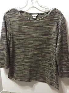 Christopher and Banks Women's Multi Color Size Medium Womens Sweater Long Sleeve - Picture 1 of 4