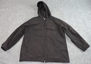 Vintage Eddie Bauer Herren Medium schwarz Utility Kapuze Reißverschluss leichte Jacke - Bild 1 von 22