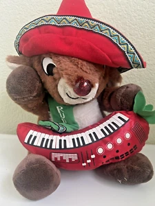 Rudolph The Red Nosed Reindeer In Sombrero Playing Chili Pepper Piano - Picture 1 of 7