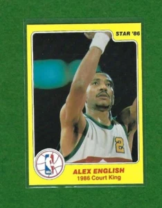 1986 Star Court Kings Alex English Denver Nuggets #12 - Picture 1 of 2