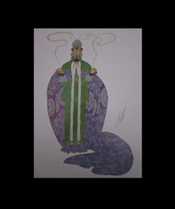 ERTE Legendary Kings 3 Magi 1919 Theatrical Costume 12x9" Pub 1979 Art Print - Picture 1 of 4