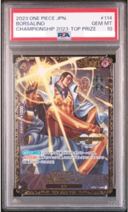 PSA10 BORSALINO OP02-114 SR CHAMPIONSHIP 2023 TOP PRIZE ONE PIECE CARD JAPANESE - Bild 1 von 2