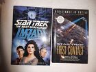2 książki Star Trek pierwsze wydanie pierwszy kontakt 1996 i Imzadi 1992