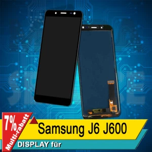 Display Für Samsung J6 2018 J600 Komplettes Bildschirm Lcd Touch Incell Schwarz - Bild 1 von 4