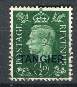 Morocco Tangier SG245 1937 KGVI halfpence green used - Picture 1 of 1