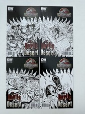 JURASSIC PARK The Devils in the Desert 1 2 3 4, 1-4 complete set B/W RI IDW