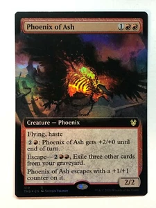 MTG Theros Beyond Death Phoenix of Ash (Extended Art) 319 Foil NM/M - Imagen 1 de 1