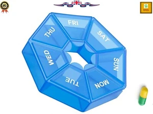 Weekly Pill Box Daily Organiser Medicine Tablet Storage Dispenser 7 Day Week - Picture 1 of 10