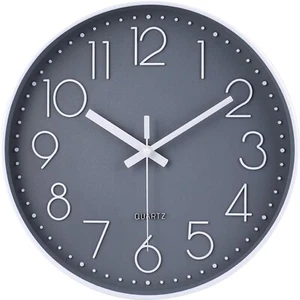 Stylische 30 cm Wanduhr mit Großen Weißen Ziffern - Ideal für Elegantes Wohnen - Bild 1 von 2
