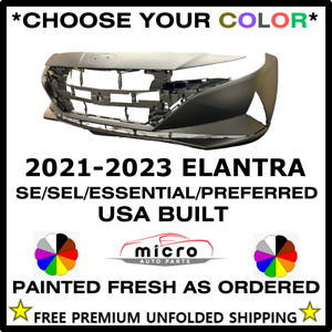 NEW FRONT BUMPER FOR 2021-2023 ELANTRA PAINTED *CHOOSE YOUR COLOR* 86511AB000