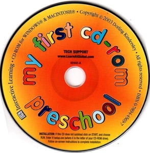 My First CD-ROM Preschool (Ages 3-5) (CD, 2003) Win/Mac - NEW CD in SLEEVE - Picture 1 of 1