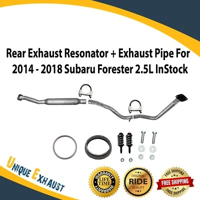 Resonador de escape trasero + tubo de escape para Subaru Forester 2014-2018 2,5 L en stock Foto 1 de 4
