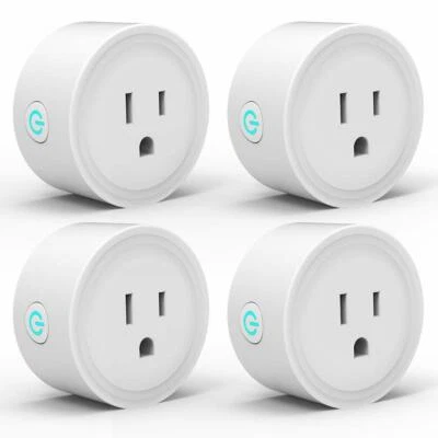 4 Pack AvatarControls Smart Plug, Wi-Fi Mini Socket Outlet, Alexa, Google Home - Image 1 of 4