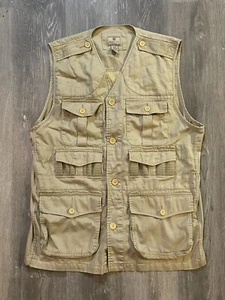 Beretta Hunting Shooting Fishing Outdoors Beige Safari Vest with Pockets - XL - Picture 1 of 7