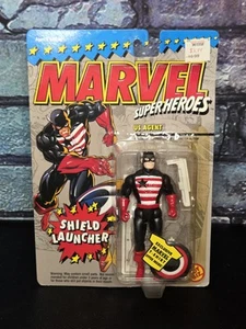 Marvel Super Heroes US AGENT Action Figure w/ Shield Launcher 1994 Toy Biz NEW - Picture 1 of 2