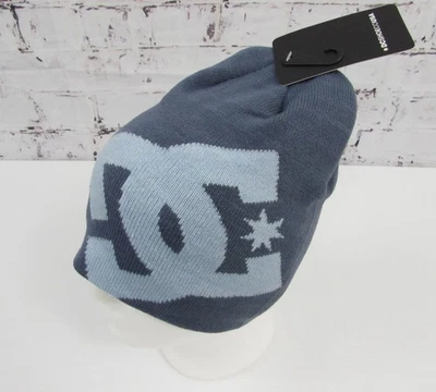 DC Shoes Tejido Acrílico Gorro Gorra Calavera Invierno Gorra Pizarra Azul Nuevo con Etiquetas. Foto 1 de 4
