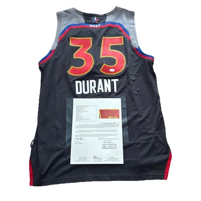 Kevin Durant Signed 2017 NBA All Star Game Jersey JSA LOA #35 KD ROY MVP Suns - Image 1 of 4