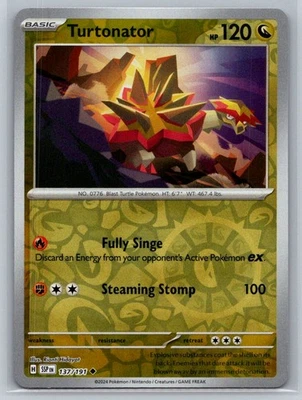 Turtonator #137/191 SV08: Surging Sparks Reverse Holo Uncommon - Pokemon G30 - Image 1 of 2