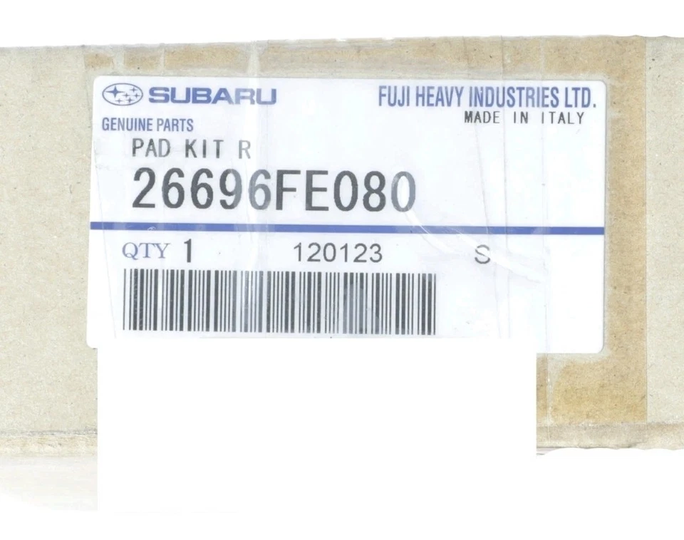 Juego de pastillas de freno de disco trasero OEM NUEVO 2004-2007 Subaru Impreza 26696FE080 Foto 1 de 3