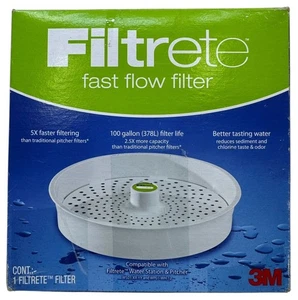 3M Filtrete Fast Flow Replacement Filter for Water Station & Pitcher 100 Gallon - Picture 1 of 5
