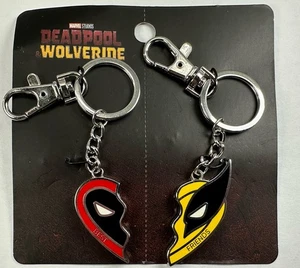 Deadpool & Wolverine Marvel Beste Freunde Herz Metall Schlüsselanhänger Taschenanhänger - Bild 1 von 6