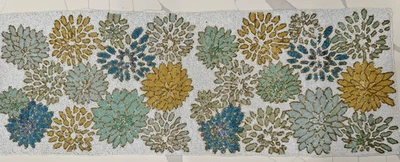 Corredor de mesa con cuentas azul azulado floral nuevo con etiquetas 36" Global Fusion India Foto 1 de 4