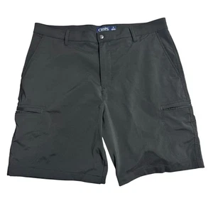 CHAPS Men's Gray Stretch Cargo Shorts Size 36 Outdoor Casual Active - Picture 1 of 6