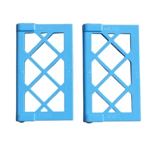 LEGO Ventana Panel Medio Azul Enrejado 1x2x3 Lote de 2 60607 Piezas de Repuesto - Imagen 1 de 2