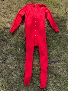 The Red Flannel Factory Union Suit One Piece Men's Medium Made in USA FLAW - Picture 1 of 21