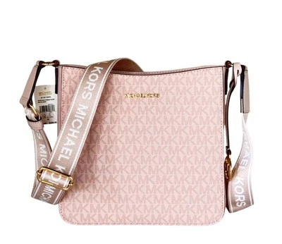 MICHAEL KORS JET SET TRAVEL SMALL SHOULDER MESSENGER BAG MK PINK POWDER BLUSH - Image 1 of 4
