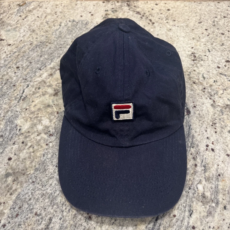 FILA Gorra de Béisbol Correa Trasera Sombrero Hombres OSFM Azul Marino TonySopranoStyle Papá Foto 1 de 4
