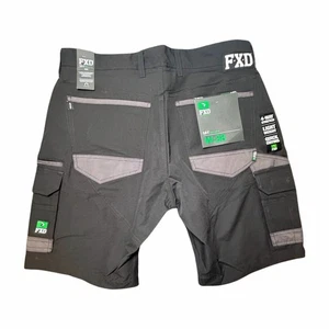 New FXD Shorts Mens Size 38 Black LS-1 Cargo Utility Workwear Lightweight Shorts - Picture 1 of 10