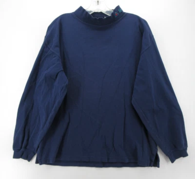 VINTAGE Le Coq Sportif Shirt Men Large Blue Base Layer T Tee 90s Athleisure Logo - Image 1 of 4