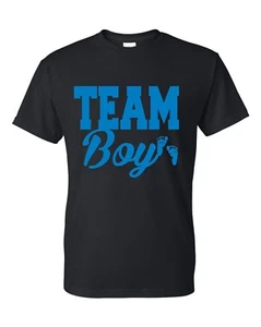 Team boy Gender Reveal Unisex T-Shirt Baby Party - Picture 1 of 1