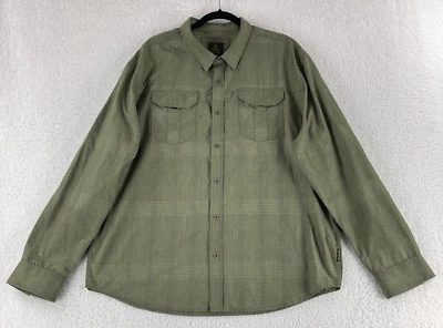 Prana Green Plaid Citadel Button-Up Shirt Mens Long Sleeve Outdoors Size XXL - Image 1 of 4