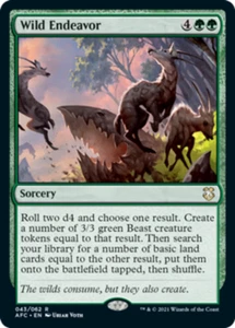 [4x] Wild Endeavor Near Mint, English Forgotten Realms Commander MTG Magic - Picture 1 of 1