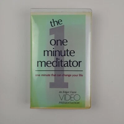 THE ONE MINUTE MEDITATOR Edgar Cayce video presentation VHS Can Change Your Life - Image 1 of 4