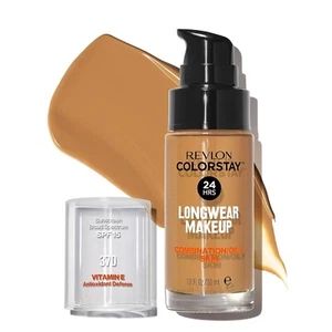 Revlon ColorStay Foundation Golden Caramel 370 Combination/Oily NEW Sealed - Picture 1 of 1