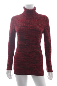 Miu Ribbed Roll-Neck Wool Sweater / Red - Picture 1 of 4