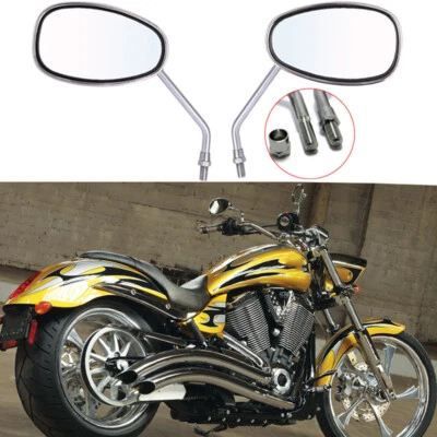 ESPEJO RETROVISOR LATERAL MOTO CROMADO 10MM PARA Victory Street Jackpot Hammer 8 Foto 1 de 4