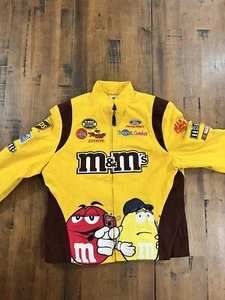 Chase Authentic Yellow M&M Nascar Racing Jacket #38 M - Picture 1 of 6