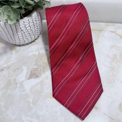 Corbata roja 100 % seda para hombre Donald Trump Signature Collection nueva sin etiquetas Foto 1 de 4