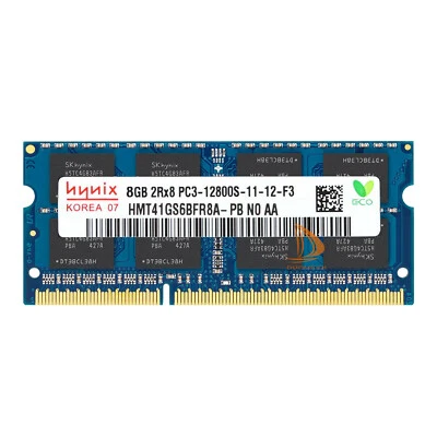 Hynix 8GB DDR3 1600mhz 2RX8 PC3-12800S 204pin CL11 Laptop Memory SODIMM RAM #D#D - Image 1 of 4
