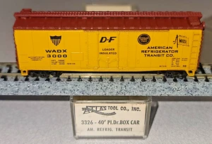 N Scale Atlas American Refrigerator Transit Co 40' Box Car WADX 3000 MPN 3326 - Picture 1 of 5