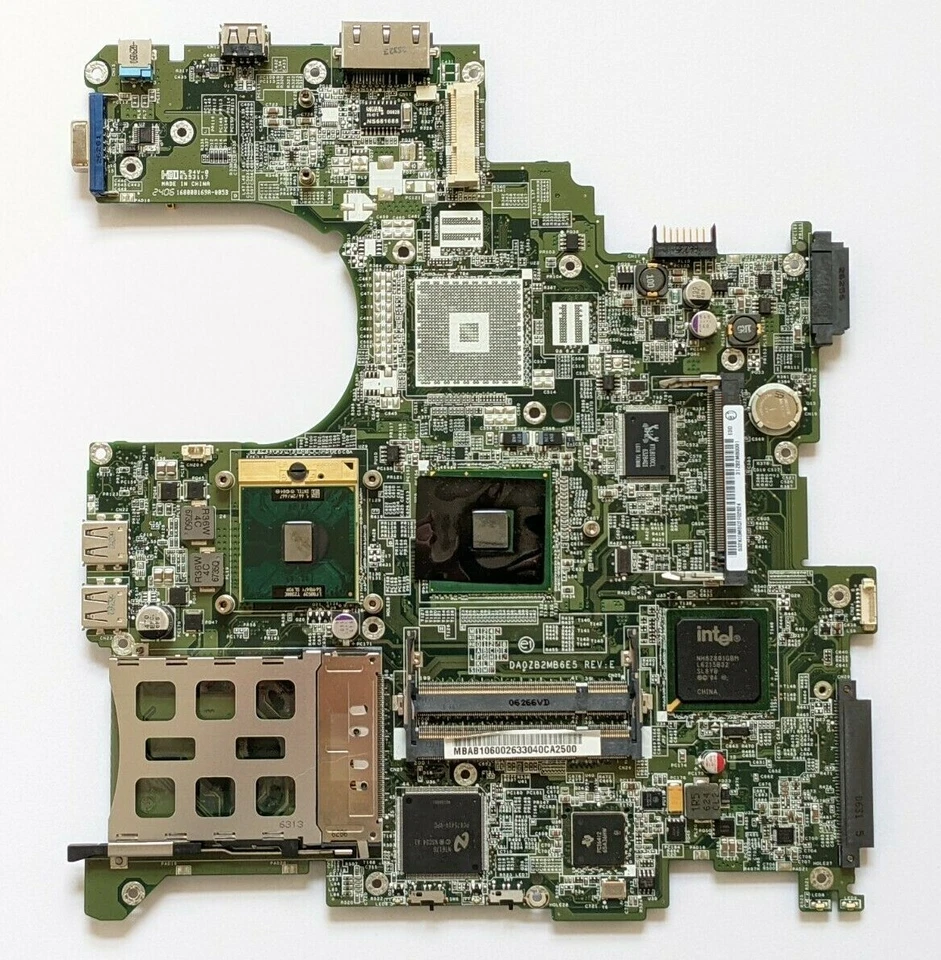 Acer Travelmate 4222 Laptop Motherboard w/ Intel Core Duo T2300E 1.66GHz CPU - Image 1 of 4